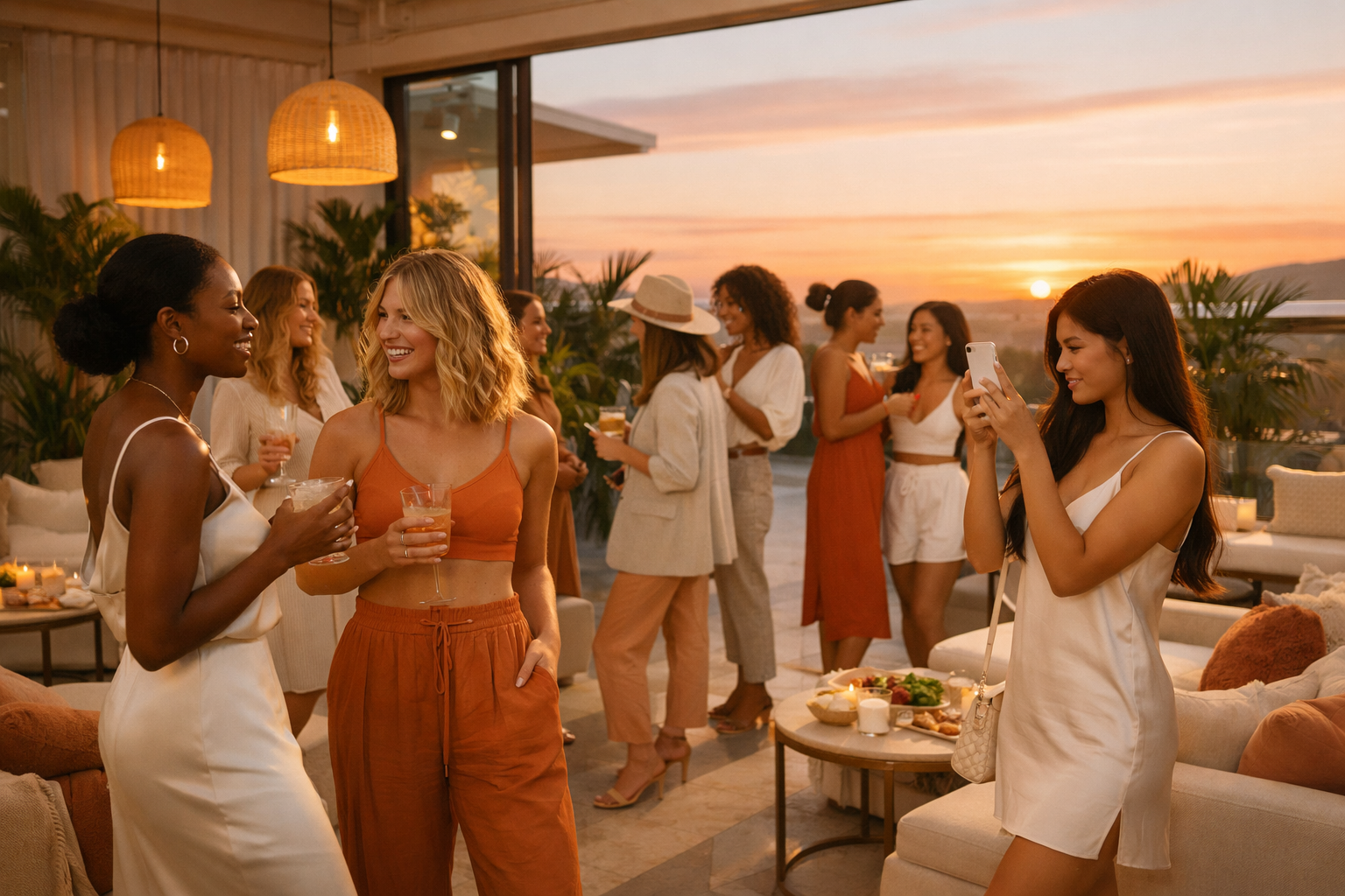 WRTG Champions event, women networking at premium venue